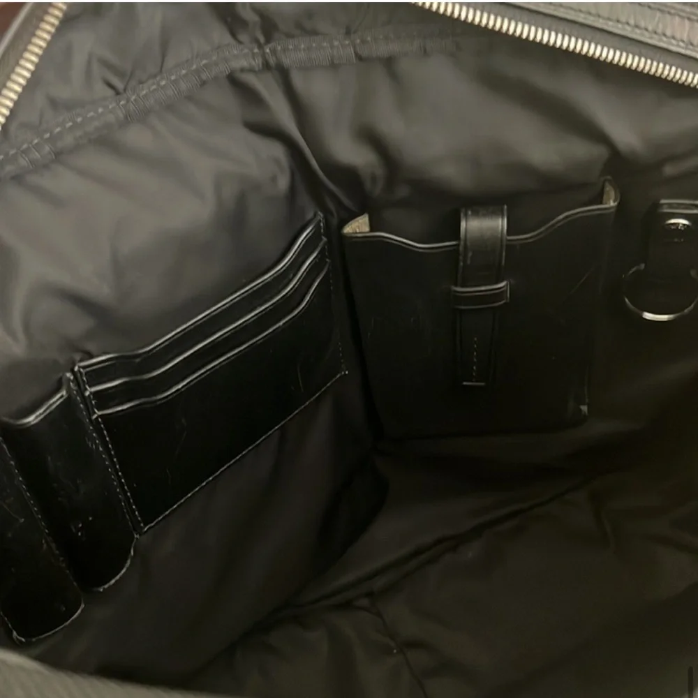 TUMI Townhouse Lonsdale Brief Case Black Men's Shoulder Bag Leather Travel Bag